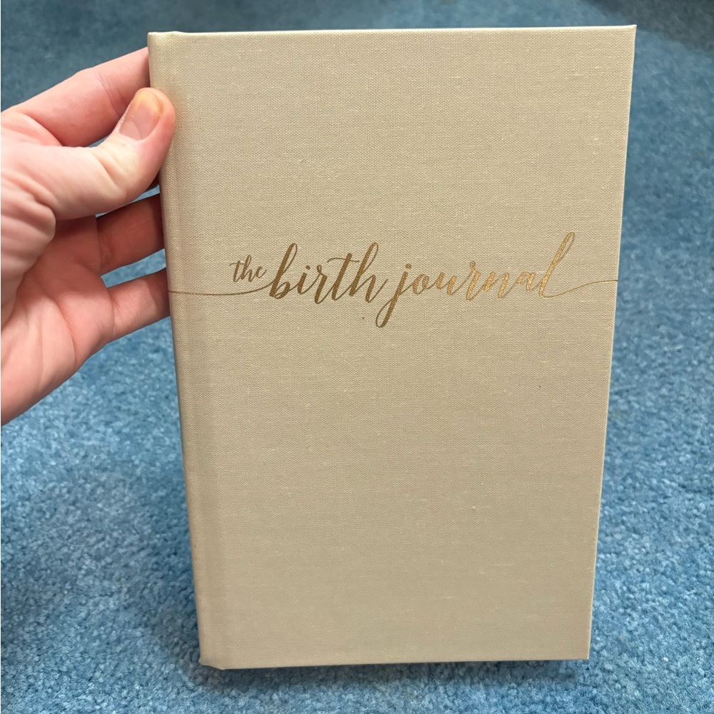 Gold Script Birth Journal